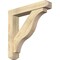 Ekena Millwork Funston Craftsman Rough Sawn Bracket w/ Offset Brace, Douglas Fir, 6"W x 32"D x 32"H BKT0604X32X32FST04RDF - alternate 1